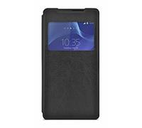 4-OK Window Book-Custodia a portafoglio orizzontale con finestra e funzione di supporto per Sony Xperia Z2
