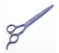 4 opzioni di colore 7 pollici di strumenti professionali 440C barbiere forbici giapponese parrucchiere di alta qualità (porpora Cutting Scissors)