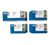 4 Originale Inchiostro HP 90 Designjet 4000 4500/C5059A C5061A -C5065A