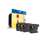 4 ORIGINALI BROTHER LC121 BK C M Y PER DCP J752DW J132W J552DW