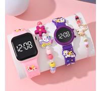 4 orologi alla moda e versatili per bambini, progettati per le ragazze, a prezzo accessibile, ideali per la stagione del ritorno a scuola. Questi orologi presentano motivi a unicorno cartoni animati, 