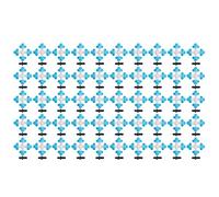 4 Outlet Misting Nozzle Kit | 50 Set Lake Blue Garden Irrigation Accessory | Fine Mist Cooling for Lawns/Greenhouses/Patios | Water Saving Atomizing Sprinkler