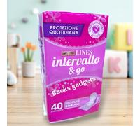 4 Pacchi (160 Salvaslip) Lines Intervallo & go Proteggi Slip Regular Ripiegati
