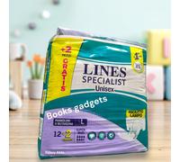 4 Pacchi (56 Pannoloni Mutandina) Lines Specialist Unisex Super Maxi Tg.L