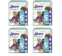4 PACCHI DI LIBERO COMFORT PANNOLINI TG. 5 (10-14 kg) DA 24 PEZZI