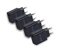 【4 pacchi】Quick Charge 3.0, Ricarica rapida 18 W. Adattatore di alimentazione USB Presa a muro per Caricabatterie wireless QI da 10 W, iPad Pro, tablet, iPhone, Samsung Galaxy, LG, HTC