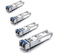 4 pack, 1000BASE-LX SFP Transceiver, SFP a LC, 1.25G Monomodale Modulo Compatibile con Cisco GLC-LH-SM/GLC-LH-SMD, MA-SFP-1GB-LX20, Ubiquiti UniFi UF-SM-1G, Mikrotik S-31DLC20D...