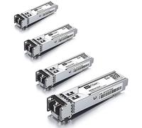 4 pack, 1000BASE-SX SFP Transceiver, SFP a LC, 1.25G Multimodale Modulo Compatibile con Cisco GLC-SX-MM/GLC-SX-MMD, MA-SFP-1GB-SX, Ubiquiti UniFi UF-MM-1G, Mikrotik S-85DLC05D...