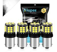 4-Pack 1156 BA15S 7506 1141 1003 1156NA Extremely Bright White Non-Polarity 2835 39-SMD 9-30V LED Car Replacement Lights for Turn Signal Blinker Brake Light Back Up Reverse Lights Rv lighting Bulb