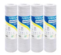 4 Pack 5 Micron 10" x 2,5" Cartuccia di sostituzione del filtro a sedimenti per la casa intera per il sistema RO universale da 10" WP-5 Aqua-Pure AP110 CFS110 Culligan P5 WFPFC4002 CW-MF