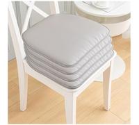 4 Pack Anti-Slip Kitchen Chair Cushions Comfortable U-Shape Leather Seat Pads for Dining Room Chairs Grey Stuhl Kissen Home & Restaurant Use