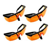 4-Pack Arancione Tonalità Protezione Occhiali/Leggero Occhiali di Sicurezza per