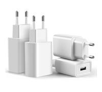 4 Pack Caricabatterie USB 5V 2A Adattatore Presa di Alimentazione Compatibile con iPhoneiPhone Samsung Huawei Xiaomi LG Telephone Wall Charger Plug Power Adapter