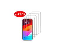 4-Pack compatible with iPhone15Pro Extra Hard Transparent Tempered Glass