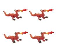 4 Pack Drago Sputafuoco Giocattolo Statua Dragon Arredamento Del