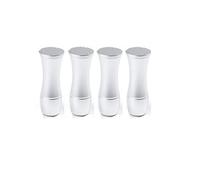4 Pack Gambe Regolabili In Lega Di Alluminio Mobili Per Tavolino Da Caffè Letto Panca Comò Supporto In Metallo Gambe Tavolo con 0 8mm Altezza Regolabile Argento 150mm / 5.9in