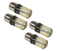 4-Pack HQRP 3W BA15s Base 32 LED SMD2835 Lampadina Cool Bianco 6000-7000K 250