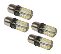 4-Pack HQRP 3W BA15s Base 32 LED SMD2835 Lampadina per Auto Moto Camion Rimorchi