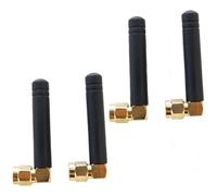 4-Pack HQRP 433MHz Gsm Gprs SMA Maschio Antenna per Due-Vie Radio / Wi-Fi Router