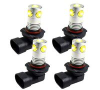 4-Pack HQRP 9005 HB3 H10 LED 5-SMD Lampadina Lampada per Testa Diurna Corsa Luce
