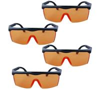 4-Pack HQRP Arancione Lenti Occhiali di Sicurezza per Solidificazione Strato /