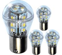 4-Pack HQRP BA15s 10-30V 15 LED SMD3528 Lampadina Per 1156 Barca RV Auto Luce