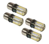 4-Pack HQRP BA15s Base 32 LED Lampadina per 93 1073 1093 1129 1141 1156 Ricambio