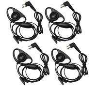 4-Pack HQRP D Shape Earpiece Headset per Motorola CLS1110 CLS1450 CP88 MV22 SV12