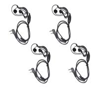 4-Pack HQRP G Shape 2 Pin Earpiece Headset PTT Mic Per Wouxun KG-UVD1P