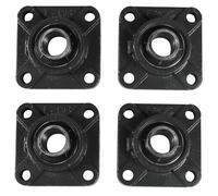 4-Pack HQRP UCF205-16 Cuscino Blocco Cuscinetto 1 " Foro, 4-Bolt Flangia Montato