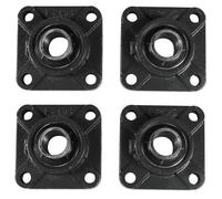 4-Pack HQRP UCF205-16 Cuscino Blocco Cuscinetto 1 " Foro, 4-Bolt Flangia Montato