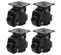 4 Pack Leveling Casters,Retrattile Leveling Casters Set di 4 Heavy Duty GD-40F, Piastra Industrial Retrattile Caster Wheels for Workbench,360 gradi Industrial Plate Caster Wheel for Machine