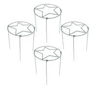 4 Pack Peony Stakes & Rust-Proof Plant Support Cages - Reusable Metal Flower Supports | Heavy Duty Garden Stakes for Hydrangeas, Dahlias & Tomatoes, Outdoor Plant Trellis