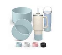 4-Pack Silicone Base Protectors for 40oz Tumblers and Beverage Cups