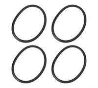 4-Pack Silicone Gasket for Patio Heater Ring Black(Round) | High-temp resistant silicone, prevents heat damage, fits patio heater rings, black color, 4-piece set