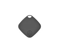 4 Pack Smart Tag Tile Tracker - Localizzatore per utenti iOS, configurazione a un tocco, impermeabile IP67, batteria sostituibile per chiavi, portafogli, bagagli, con portachiavi (A-1 Nero)