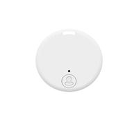 4 Pack Smart Tag Tile Tracker - Localizzatore per utenti iOS, configurazione a un tocco, impermeabile IP67, batteria sostituibile per chiavi, portafogli, bagagli, con portachiavi (B-1 Bianco)