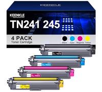 4-Pack TN241 TN245 Compatibili Cartucce di Toner Sostituzione Brother TN-241 TN-245 per DCP-9020CDW HL-3140CW MFC-9140CDN MFC-9340CDW MFC-9330CDW DCP-9022CDW (Nero Ciano Magenta Giallo)
