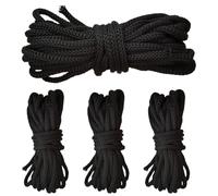 4-Pack Trampoline Net Cords, Load-Bearing Elastic Tie-Down Ropes, Versatile, Multipurpose Trampoline Parts for Net Enclosures, Luggage Bundling and Clothes Securing, 181.1 inches