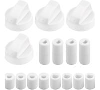 4-Pack WT03 Oven Knob Set 6mm 8mm ID Black(White) | Exact fit for WT03 models, 6mm and 8mm bores, black finish, 4-piece set, easy install