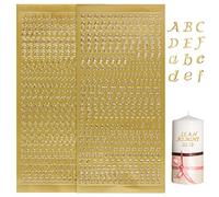 4 Pagine Adesivi Lettere Alfabeto Adesivi Decorativi Numeri Autoadesivi Scritte Oro Argento Decorazioni Scrapbooking Foto Album Biglietti Candela Battesimo Comunione Artigianato Fai da Te