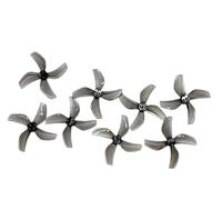 4 paia 8 pezzi D51 2020 2 pollici 2x2x4 50,3 mm eliche for PC a 4 pale albero da 1,5 mm for RC FPV Racing Freestyle Tinywhoop BETA85X Drone(CLear Gray)