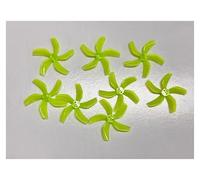 4 paia 8 pezzi D51 2020 2x2x5 2 pollici 50,3 mm 5 pale Propulsori for PC 1,5 mm adatta for RC FPV Racing Freestyle BETA85X Drone(Yellow)