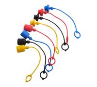 4 Paia Accoppiatore Rapido Idraulico con Polvere Maschio e Coperture Femminili in Materiale Gomma PVC per Uso con Sistemi Idraulici Serie A ISO7241 (3/8)