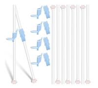 4 Paia Bacchette Cinesi con Artiglio di Gatto con 4 Aiuto Bacchette, Bacchettes Cat Paw Chopsticks Adatto Principianti per Imparare a Usare, per Ristoranti a Casa e Regali per Gli Amanti Dei Gatti