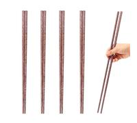 4 Paia Bacchette Legno Lunghe, Bacchette Cucina in Legno, Bacchette Cinesi Legno Lunghe, È Adatto per Piatti Fritti e per Cucinare Spaghetti, Che Possono Prevenire Efficacemente Scottature(30 cm)