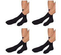 4 Paia Calze Corte Uomo Pompea Piquet in Microfibra Misura S/M Nero 09510182