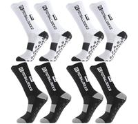 4 paia di calzini da calcio, da uomo e da donna, antiscivolo, per calcio, calcio, pallacanestro, 39-44