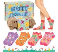 4 Paia di Calzini Pasquali per Uomo e Donna, Calzini Pasquali per Bambini, Calzini Pasquali, Calzinis Pasqualis, Calzinis Pasqualis Divertenti, Regali di Pasqua, adatti per uomo, donna e bambino