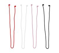 4 paia di cinturini anti-smarrimento per auricolari sportivi in morbido silicone anti-smarrimento per auricolari wireless (nero, bianco, blu)